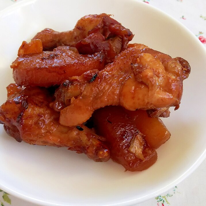 お酢がポイント 圧力鍋で超簡単 手羽元大根煮 レシピ 作り方 By かっぺ4217 楽天レシピ